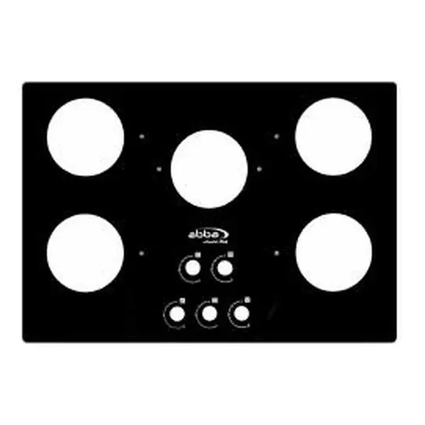 Vidrio mesa cubierta 30″ 5D (760X520) negro Abba
