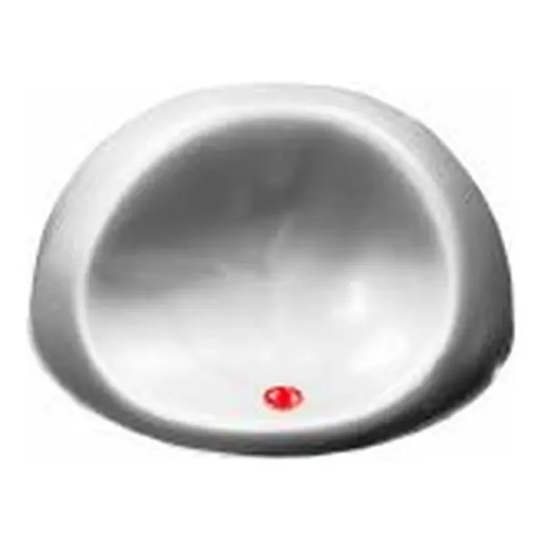 Perilla 24mm termostato PC RG 802 silver punto rojo Abba